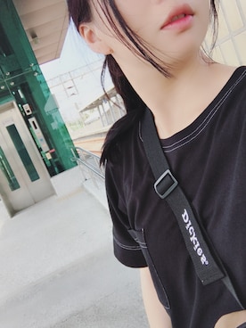 「RCWB（アールシーダブリュービー）のアイテム（帽子）」を使った、Harukaさん（レディース・159cm）の夏コーディネート