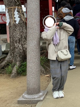 「MACARONIC（マカロニック）のアイテム」を使った、ぽこぴんさん（レディース・152cm）の冬コーディネート