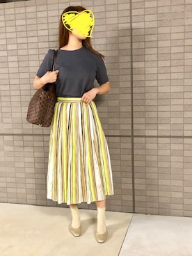 「Balancoire（ブランコアール）のアイテム」を使った、しがないアパレル女さん（レディース・157cm）の夏コーディネート