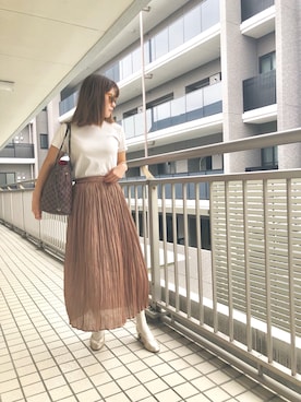 「Balancoire（ブランコアール）のアイテム」を使った、しがないアパレル女さん（レディース・157cm）の秋コーディネート