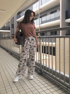 「象柄」｜しがないアパレル女さん（レディース・157cm）の秋コーディネート
