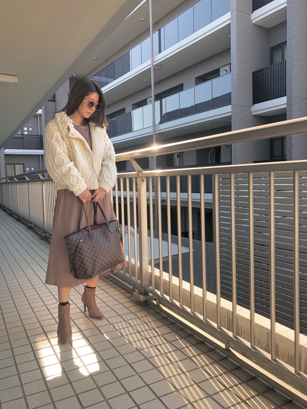 ELENDEEK（エレンディーク）の「ケーブルバードライダースカーディガン