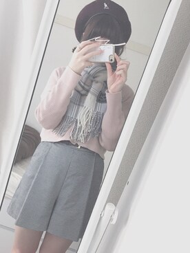 「JILL by Jillstuart」｜「アイテム（ハンチング/ベレー帽）」を使った、ゆーあさん（レディース・157cm）の冬コーディネート
