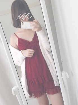 「パジャマ」｜「アイテム（アクセサリー）」を使った、ゆーあさん（レディース・157cm）の冬コーディネート