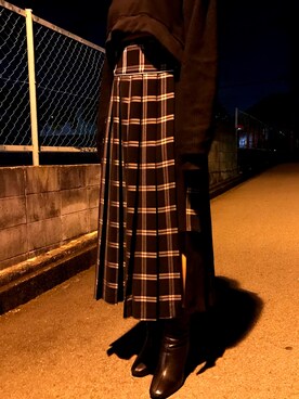 「LECIELBLEU」｜「アイテム（ブーツ）」を使った、YUUさん（レディース・154cm）の冬コーディネート