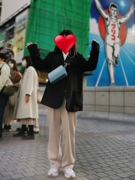 「UNE MANSION（ユヌマンション）のアイテム（ジャケット/アウター）」を使った、YUUさん（レディース・154cm）の春コーディネート