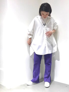 「SPERGA（スペルガ）のアイテム（シューズ）」を使った、yuuさん（レディース・158cm）の夏コーディネート