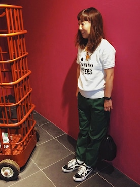 「used mix」｜「アイテム（スウェット）」を使った、sachikidさん（レディース・155cm）の秋コーディネート