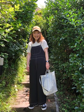 「FRAMeWORK（フレームワーク）のアイテム（帽子）」を使った、sachikidさん（レディース・155cm）の春コーディネート