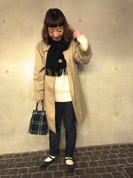 「カンフーシューズ」｜sachikidさん（レディース・155cm）の冬コーディネート