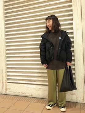 「ALLUMER（アリュメール）のアイテム（ジャケット/アウター）」を使った、sachikidさん（レディース・155cm）の冬コーディネート