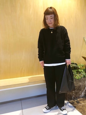 「THE SHINZONE（ザ　シンゾーン）のアイテム（アクセサリー）」を使った、sachikidさん（レディース・155cm）の冬コーディネート