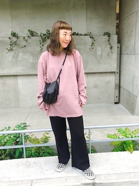 「ROKU」｜「アイテム（スリッポン）」を使った、sachikidさん（レディース・155cm）の春コーディネート