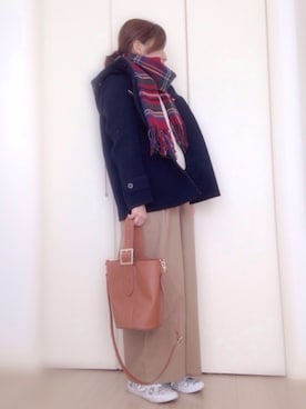 トモリB♭さん（レディース・156cm）の冬コーディネート