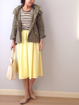 トモリB♭さん（レディース・156cm）の春コーディネート