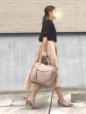 トモリB♭さん（レディース・156cm）の春コーディネート