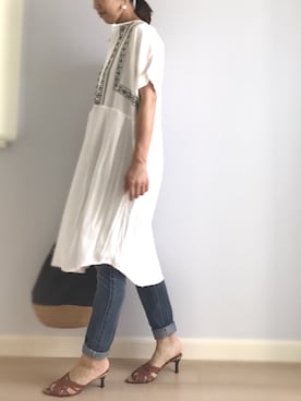 トモリB♭さん（レディース・156cm）の夏コーディネート