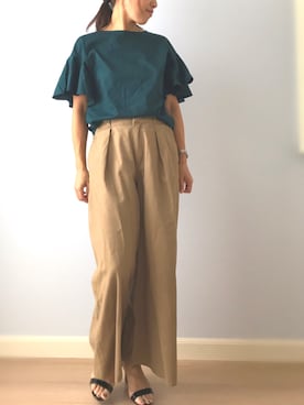 トモリB♭さん（レディース・156cm）の夏コーディネート