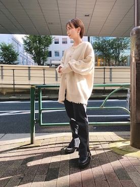 「CABANE de ZUCCa（カバンドズッカ）のアイテム」を使った、hitomiさん（レディース・152cm）の秋コーディネート