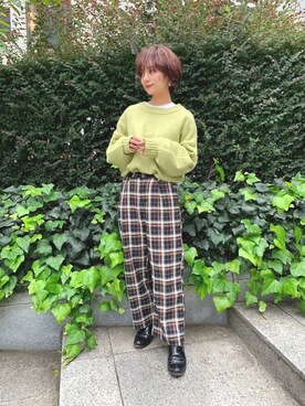 「ENsMOL.（エンスモール）のアイテム」を使った、hitomiさん（レディース・152cm）の秋コーディネート