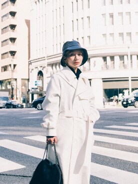 「春コート」｜「アイテム（財布/小物）」を使った、hitomiさん（レディース・152cm）の春コーディネート