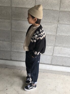 「Maple（メープル）のアイテム」を使った、syさん（キッズ・110cm）の冬コーディネート