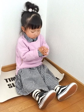 「ラベンダー」｜かなよんさん（キッズ・90cm）の春コーディネート