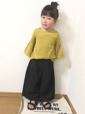 「アイテム（サンダル）」を使った、かなよんさん（キッズ・100cm）の春コーディネート