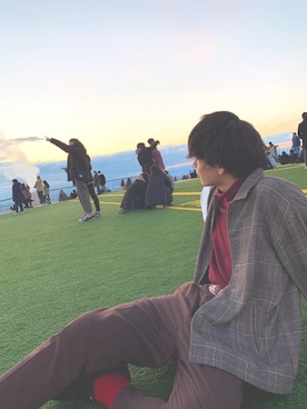 「EMMA  CLOTHES」｜「アイテム（スウェット）」を使った、ゆっきーさん（メンズ・183cm）の冬コーディネート