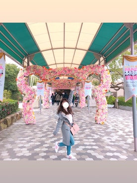 「rienda（リエンダ）のアイテム（その他アウター）」を使った、リサさん（レディース・153cm）の冬コーディネート