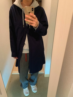 「JOURNAL STANDARD relume（ジャーナルスタンダード　レリューム）のアイテム（シャツワンピース）」を使った、dyさん（レディース・160cm）の春コーディネート