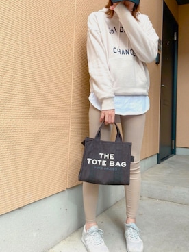 「MARC JACOBS（マークジェイコブス）のアイテム（トートバッグ）」を使った、ruri☺︎︎゛さん（レディース・161cm）の秋コーディネート