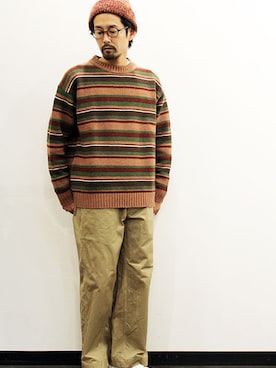 「 チノパン」｜nakajiさん（メンズ・168cm）の冬コーディネート