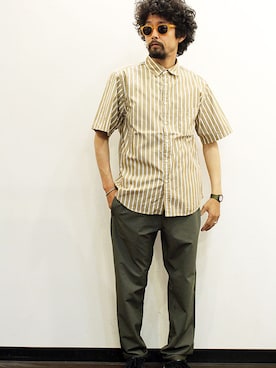 「NECESSARY or UNNECESSARY（ネセサリーオアアンネセサリー）のアイテム」を使った、nakajiさん（メンズ・168cm）の夏コーディネート