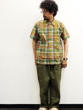 「NECESSARY or UNNECESSARY（ネセサリーオアアンネセサリー）のアイテム」を使った、nakajiさん（メンズ・168cm）の夏コーディネート