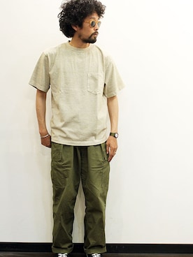 「ポケットＴシャツ」｜nakajiさん（メンズ・168cm）の夏コーディネート