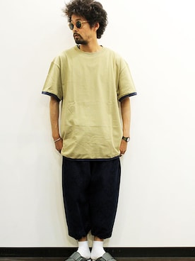 「blueover（ブルーオーバー）のアイテム」を使った、nakajiさん（メンズ・168cm）の夏コーディネート