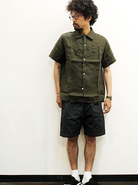 「blueover（ブルーオーバー）のアイテム」を使った、nakajiさん（メンズ・168cm）の夏コーディネート