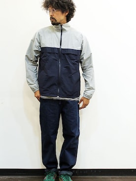 「NECESSARY or UNNECESSARY（ネセサリーオアアンネセサリー）のアイテム（ジャケット/アウター）」を使った、nakajiさん（メンズ・168cm）の秋コーディネート
