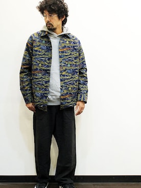 「ink（インク）のアイテム（その他アウター）」を使った、nakajiさん（メンズ・168cm）の秋コーディネート
