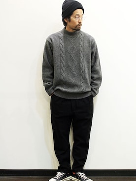 「Ordinary fits（オーディナリーフィッツ）のアイテム」を使った、nakajiさん（メンズ・168cm）の秋コーディネート