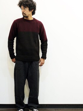 「ink（インク）のアイテム（パンツ）」を使った、nakajiさん（メンズ・168cm）の秋コーディネート