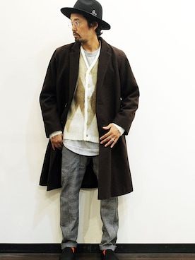 「HURRAY HURRAY（フレイフレイ）のアイテム」を使った、nakajiさん（メンズ・168cm）の秋コーディネート