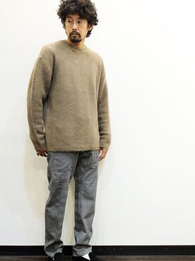 「MANEBU（マネブ）のアイテム（シューズ）」を使った、nakajiさん（メンズ・168cm）の冬コーディネート