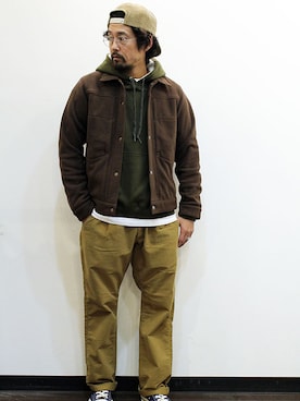 「THE COLORのアイテム」を使った、nakajiさん（メンズ・168cm）の冬コーディネート