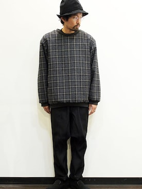 「MANEBU（マネブ）のアイテム（シューズ）」を使った、nakajiさん（メンズ・168cm）の冬コーディネート