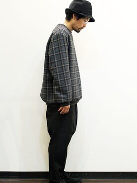 「MANEBU（マネブ）のアイテム（シューズ）」を使った、nakajiさん（メンズ・168cm）の冬コーディネート