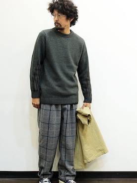 「NECESSARY or UNNECESSARY（ネセサリーオアアンネセサリー）のアイテム（ジャケット/アウター）」を使った、nakajiさん（メンズ・168cm）の冬コーディネート