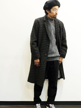 「Ordinary fits（オーディナリーフィッツ）のアイテム」を使った、nakajiさん（メンズ・168cm）の冬コーディネート