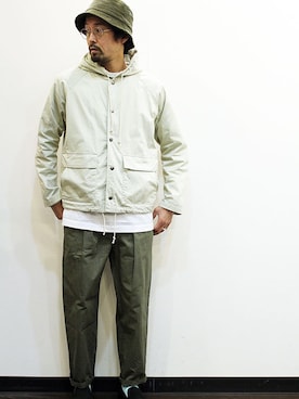 「MANEBU（マネブ）のアイテム（シューズ）」を使った、nakajiさん（メンズ・168cm）の冬コーディネート